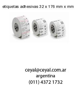 etiquetas adhesivas 32 x 176 mm x mm