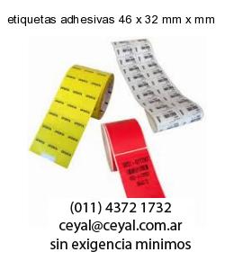 etiquetas adhesivas 46 x 32 mm x mm