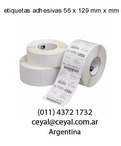 etiquetas adhesivas 56 x 129 mm x mm