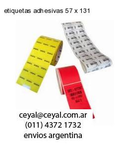 etiquetas adhesivas 57 x 131