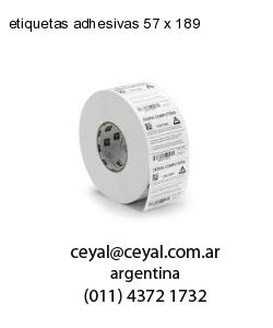 etiquetas adhesivas 57 x 189