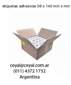 etiquetas adhesivas 58 x 140 mm x mm
