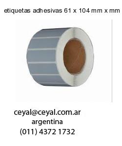 etiquetas adhesivas 61 x 104 mm x mm