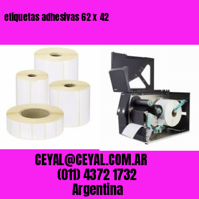 etiquetas adhesivas 62 x 42