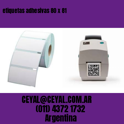 etiquetas adhesivas 80 x 81