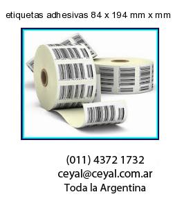 etiquetas adhesivas 84 x 194 mm x mm
