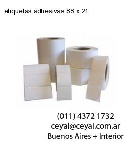 etiquetas adhesivas 88 x 21