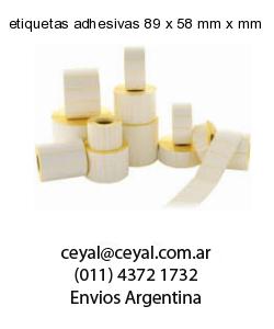 etiquetas adhesivas 89 x 58 mm x mm