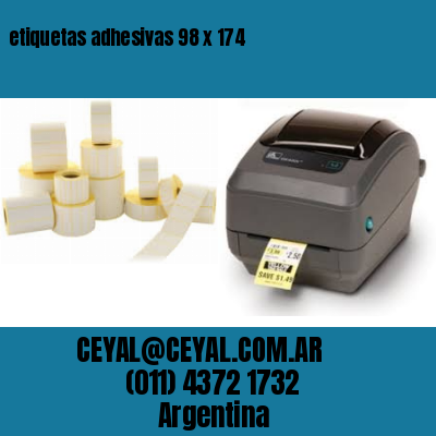 etiquetas adhesivas 98 x 174