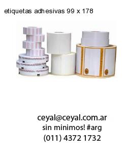etiquetas adhesivas 99 x 178