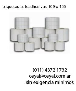 etiquetas autoadhesivas 109 x 155