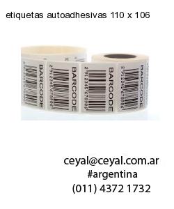 etiquetas autoadhesivas 110 x 106