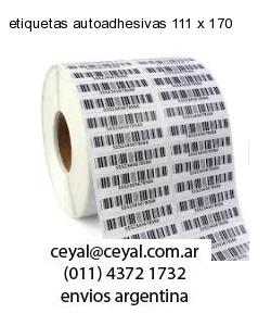 etiquetas autoadhesivas 111 x 170