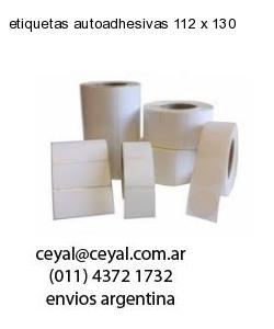 etiquetas autoadhesivas 112 x 130