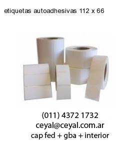 etiquetas autoadhesivas 112 x 66