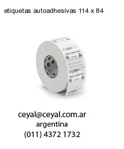 etiquetas autoadhesivas 114 x 84