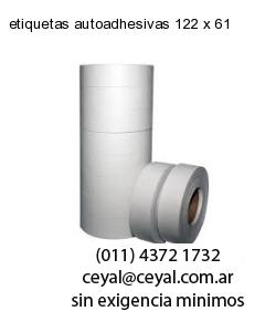 etiquetas autoadhesivas 122 x 61