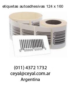 etiquetas autoadhesivas 124 x 160
