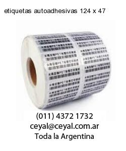 etiquetas autoadhesivas 124 x 47
