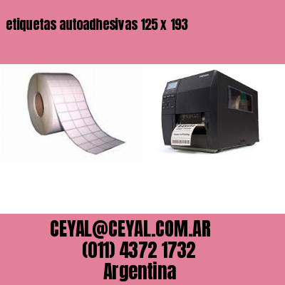 etiquetas autoadhesivas 125 x 193