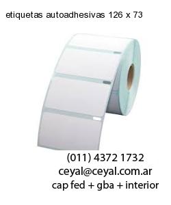 etiquetas autoadhesivas 126 x 73