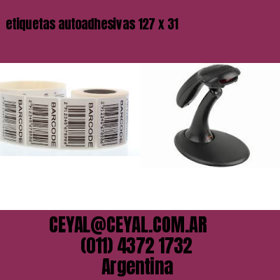 etiquetas autoadhesivas 127 x 31