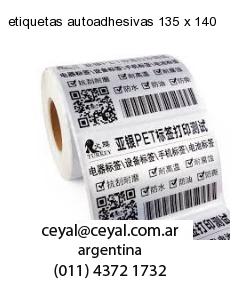 etiquetas autoadhesivas 135 x 140