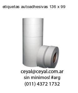 etiquetas autoadhesivas 136 x 99