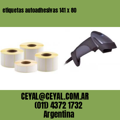 etiquetas autoadhesivas 141 x 80