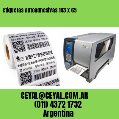 etiquetas autoadhesivas 143 x 65