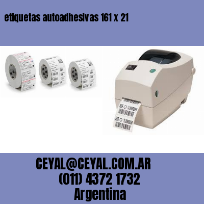 etiquetas autoadhesivas 161 x 21