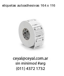 etiquetas autoadhesivas 164 x 116