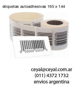 etiquetas autoadhesivas 165 x 144