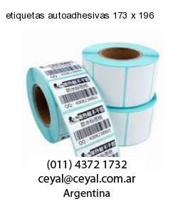 etiquetas autoadhesivas 173 x 196