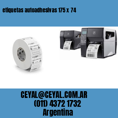 etiquetas autoadhesivas 175 x 74