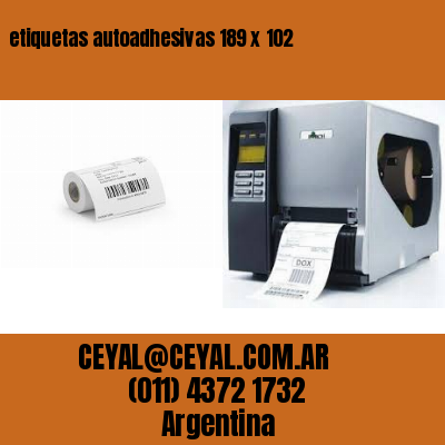etiquetas autoadhesivas 189 x 102