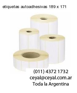 etiquetas autoadhesivas 189 x 171