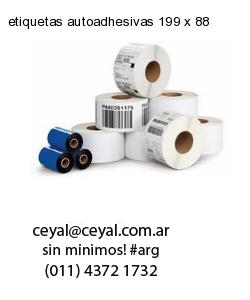 etiquetas autoadhesivas 199 x 88