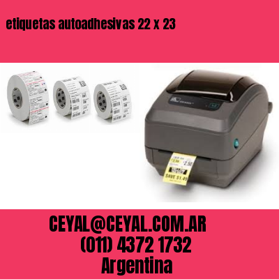 etiquetas autoadhesivas 22 x 23