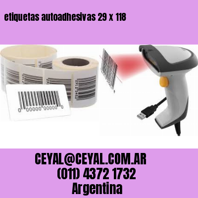 etiquetas autoadhesivas 29 x 118