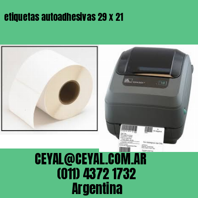 etiquetas autoadhesivas 29 x 21