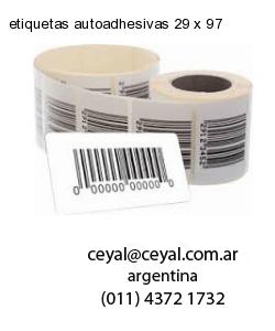 etiquetas autoadhesivas 29 x 97