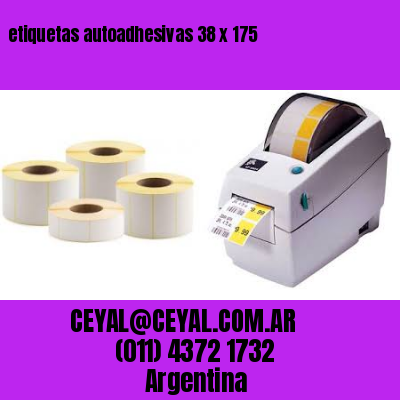 etiquetas autoadhesivas 38 x 175