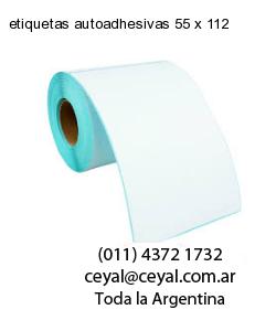 etiquetas autoadhesivas 55 x 112