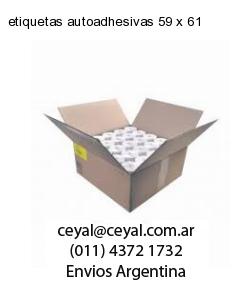 etiquetas autoadhesivas 59 x 61