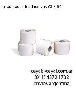 etiquetas autoadhesivas 63 x 90