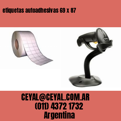 etiquetas autoadhesivas 69 x 87