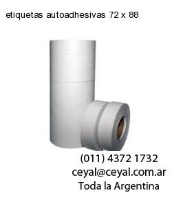 etiquetas autoadhesivas 72 x 88