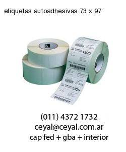 etiquetas autoadhesivas 73 x 97