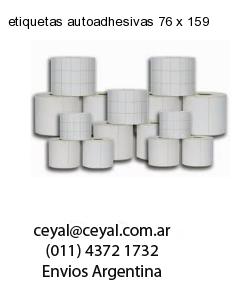 etiquetas autoadhesivas 76 x 159
